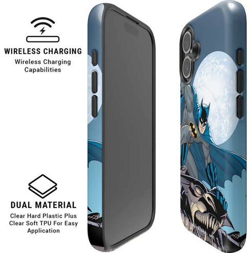 DC Comics Batman Watches Over the City iPhone 16 Plus Magsafe Impact Case
